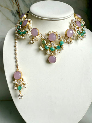 Tara Lilac/Amzonite Set