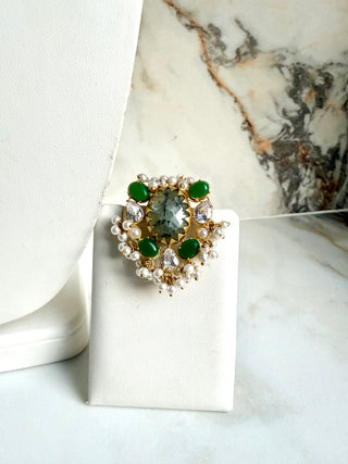 Celine Bloom Emerald Set