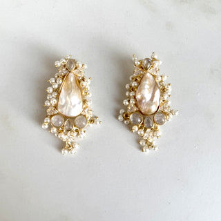Pearl Crystal Earrings