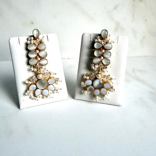 Silver Mist Cascade Earrings
 Dangle Earrings