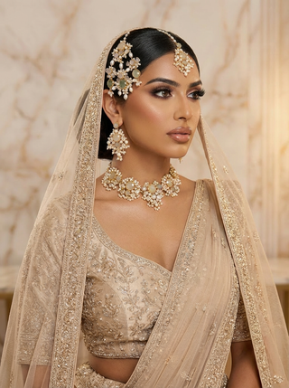 Selenite Bridal Choker Set