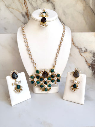 Emerald Mala Set