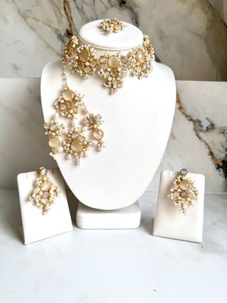 Selenite Bridal Choker Set