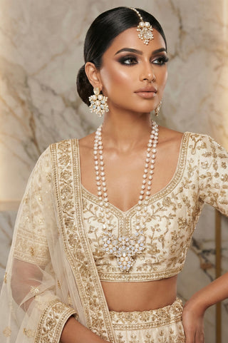 Selenite Statement Mala Set