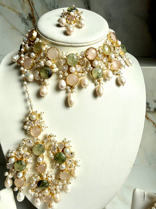 Noor-e-Bahar Quartz Bridal Jaal Set