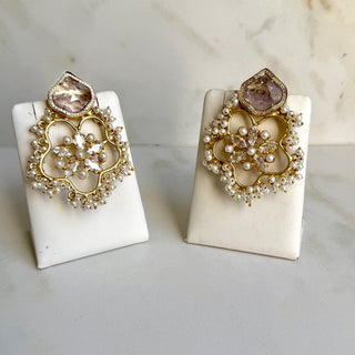 Aafreen Lilac Bloom Earrings