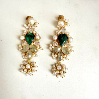 Zariya Emerald Green Earrings
