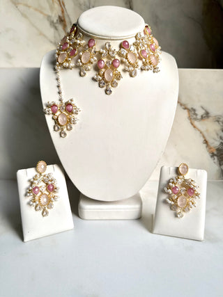 Rani Gulab Pink Quartz Choker