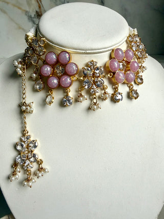 Gulnaar Pink Sparkle Set