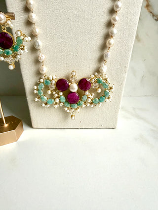 Ali Ruby & Amzonite Mala Set