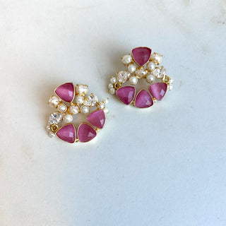 Suman 3 Clover Statmenent Studs
