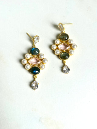 Zoey Grey Drop Earrings