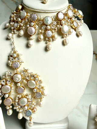 Noor-e-Bahar Pearl Bridal Jaal Set