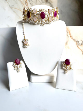 Ruby Choker Set