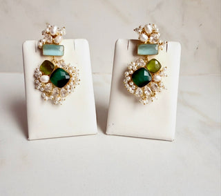 Sitara Emerald Green Earrings