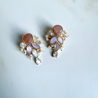Moonstone Studs