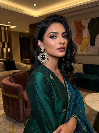 Ivy Amzonite Circle Chandbalis