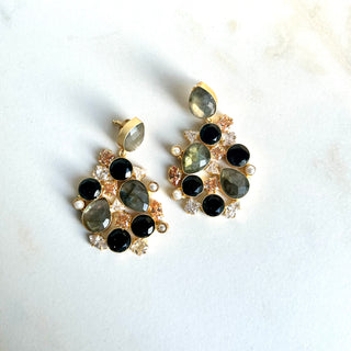 Black Crystal Earrings