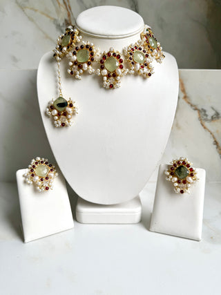 Ruby & Prehnite Set