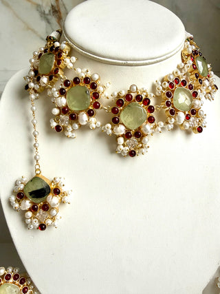 Ruby & Prehnite Set