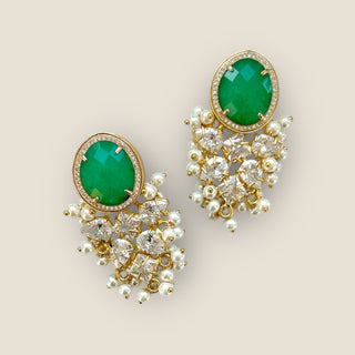 Mona Green Earrings