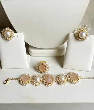 Mother Of Pearl Necklace Set