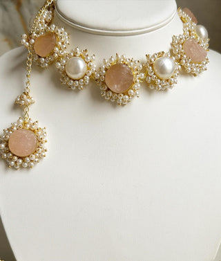 Mother Of Pearl Necklace Set